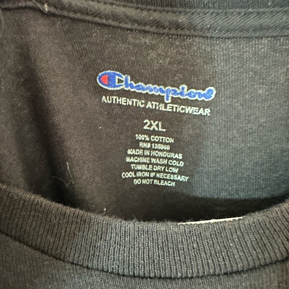 Champion Black Cotton Athleticwear 2XL